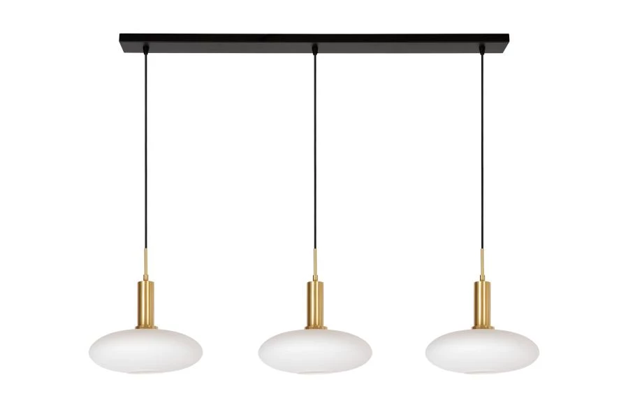 Lucide SINGALA - Pendant light - 3xE27 - Matt Gold / Brass - off